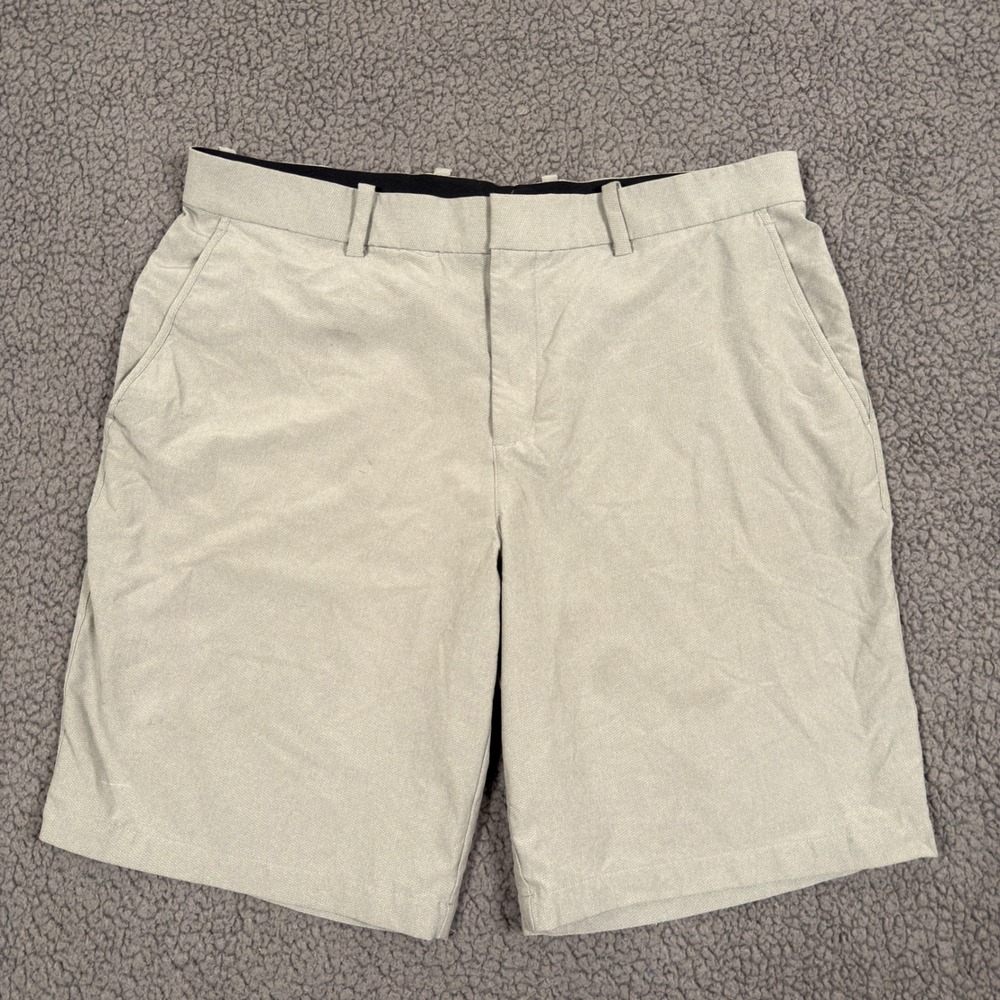 Nike Golf Dri-FIT Shorts Mens 38 Gray Performance Flat Front Stretch Polyester - Picture 1 of 13